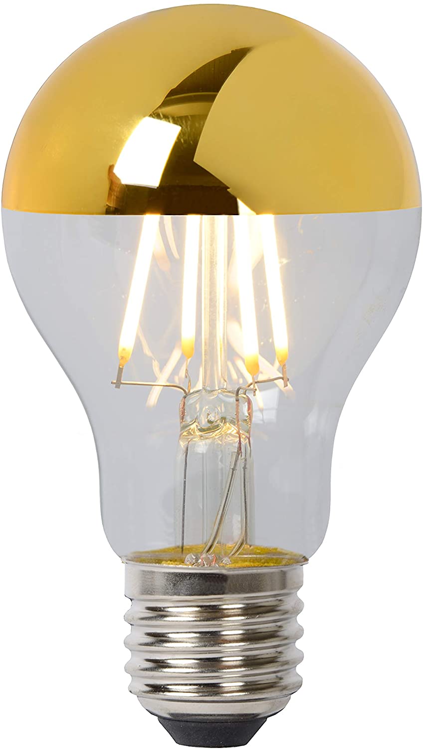 Lucide LED Bulb - Filament Bulb - diameter 6 cm - LED Dim. - E27-1x5W 2700K - Gold