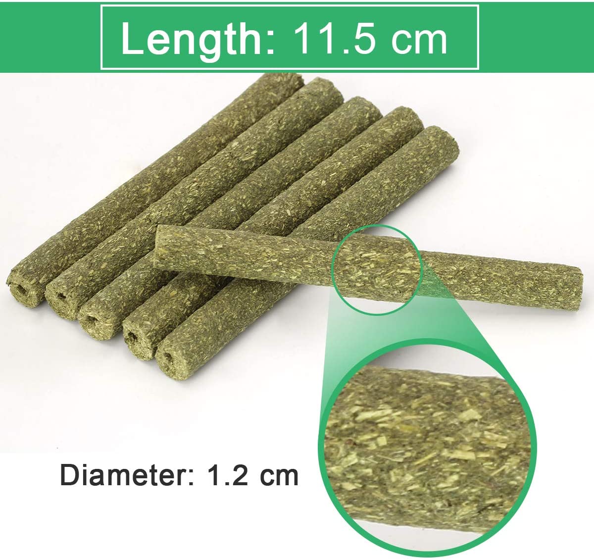 25 PCS Natural Timothy Hay Sticks Chinchilla Chew - Image 2