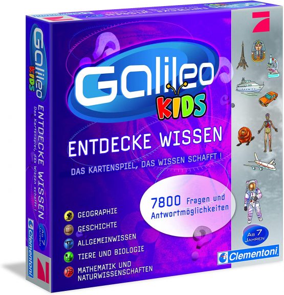 Clementoni 69159.3 Galileo Kids Quiz, question Answer 7 Years, Educational Card Game, General Knowledge and Fun for The Whole Family - Image 3