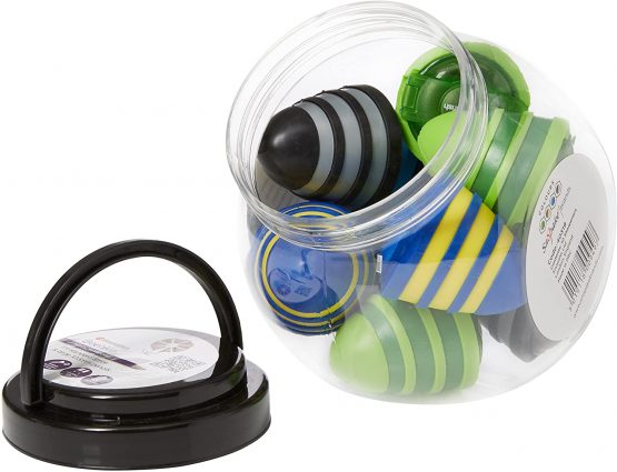 Swordfish ‘Beehive’ Double-Hole Pencil Sharpener with Mess-Free Canister [Pack of 10] Assorted Colours [40319] - Image 2