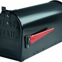 Sterling MB22BK US Aluminium Mailbox - Black, Large