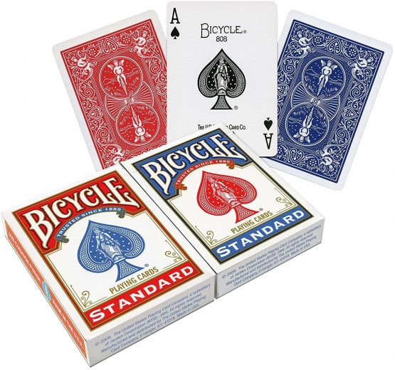 Bicycle Unisex's RED-Blue Standard Face Playing Cards (2 Pack), 88 x 63 mm - Image 2