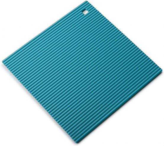 Zeal Silicone Heat Resistant Non-Slip Trivet, Aqua Blue, 22 cm