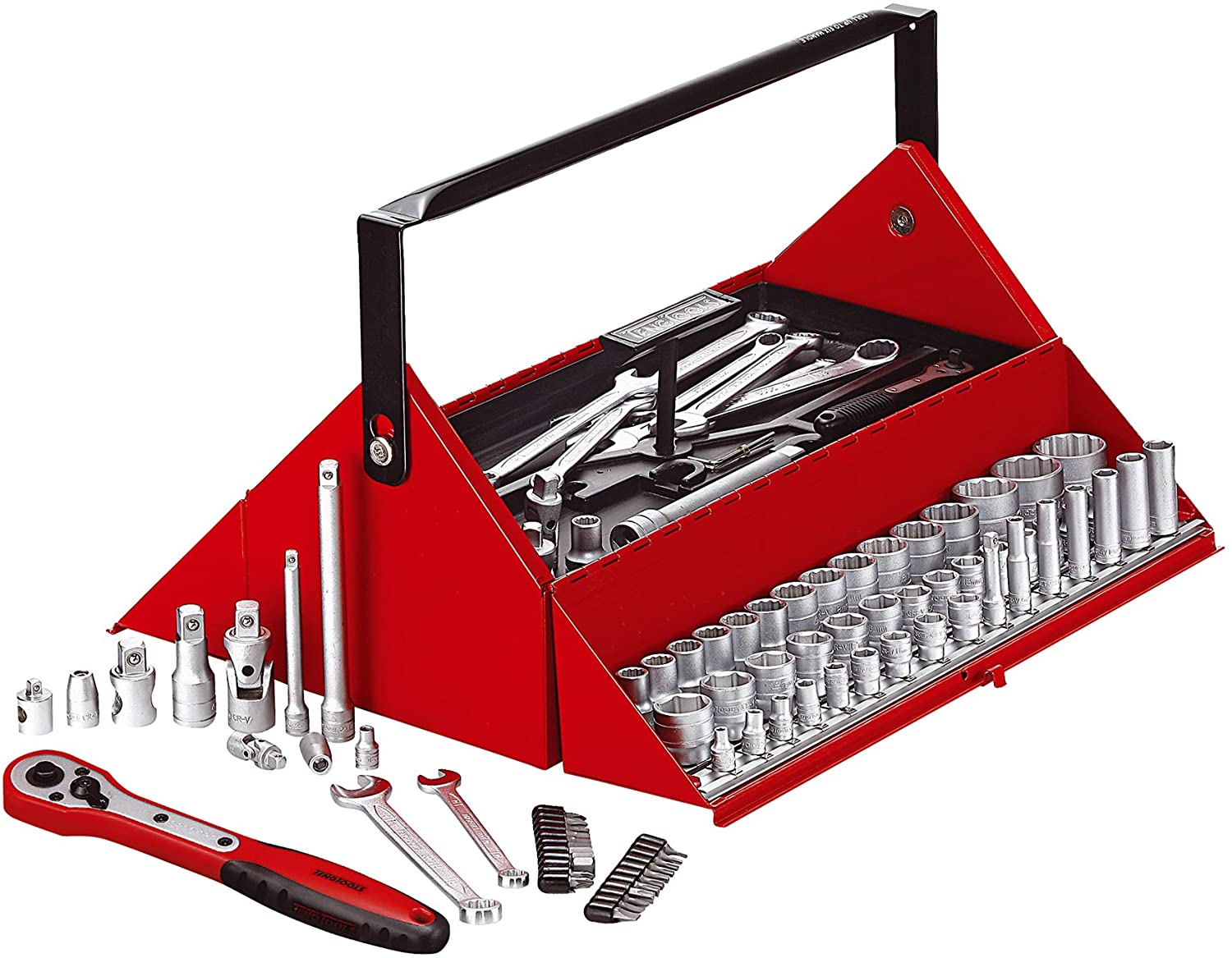 Teng TC187 Mega Rosso Tool Kit (187 Pieces), Variety Pack