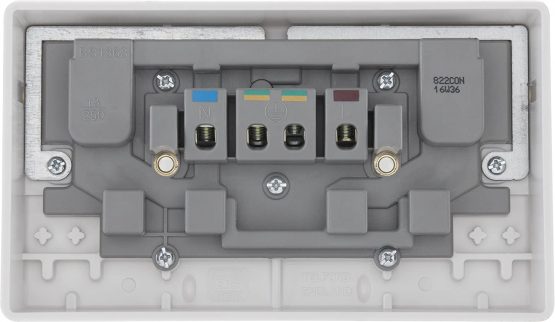 BG Electrical 822CON-01 Double Switched Converter Power Socket, White Moulded, 13 Amp - Image 4
