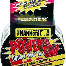 Everbuild Mammoth Powerful Grip Tape, Reinforced Double Sided Tape, Clear, 50 mm x 2.5 m