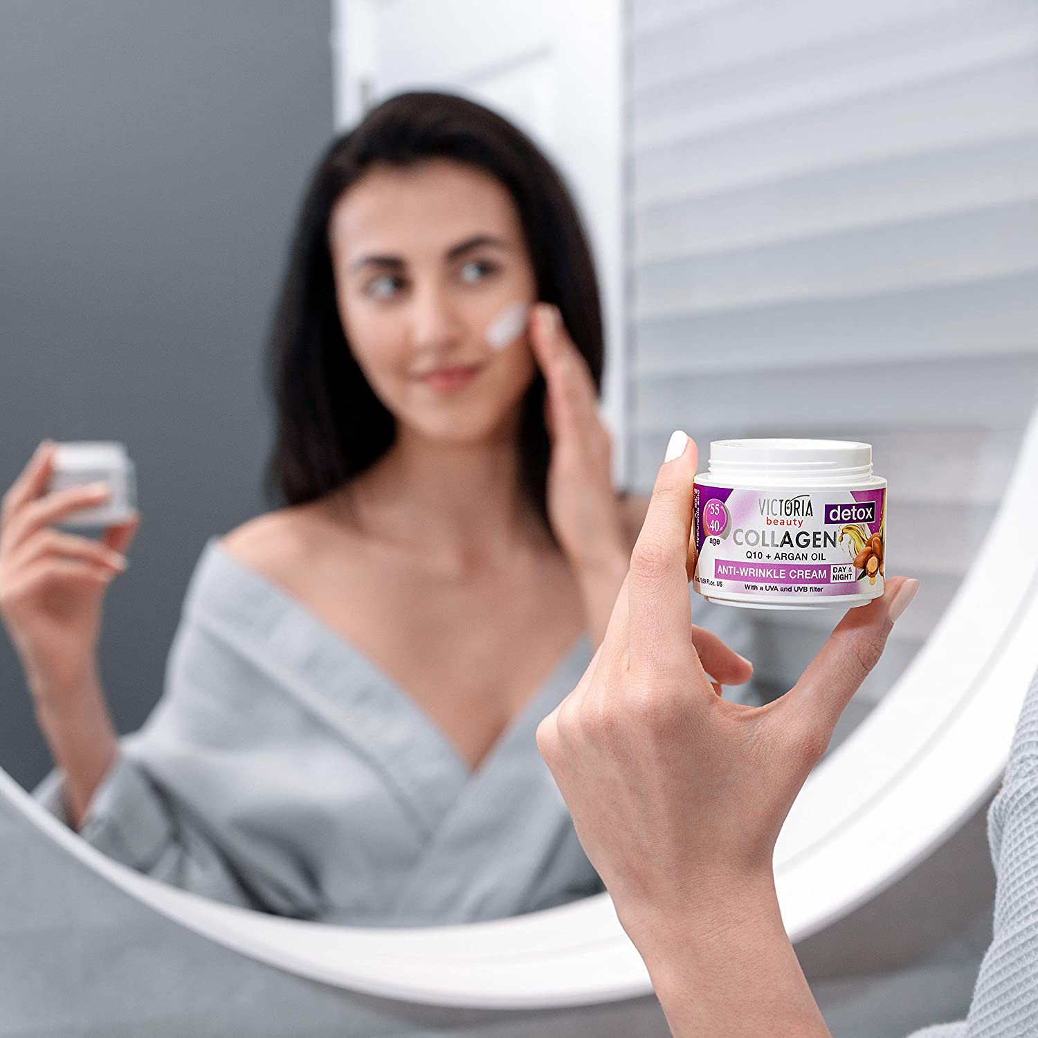 Victoria Beauty Face Cream for Mature Skin (Age 40-55), Day and Night Anti Aging Anti Wrinkle Moisturiser with Collagen - Image 3
