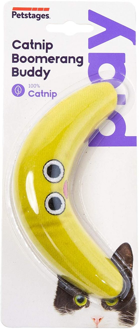 Petstages Green Magic Boomerang Buddy Catnip Cat Toy - Image 2