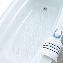 SlipX Solutions Bubble Bath Mat (Clear)