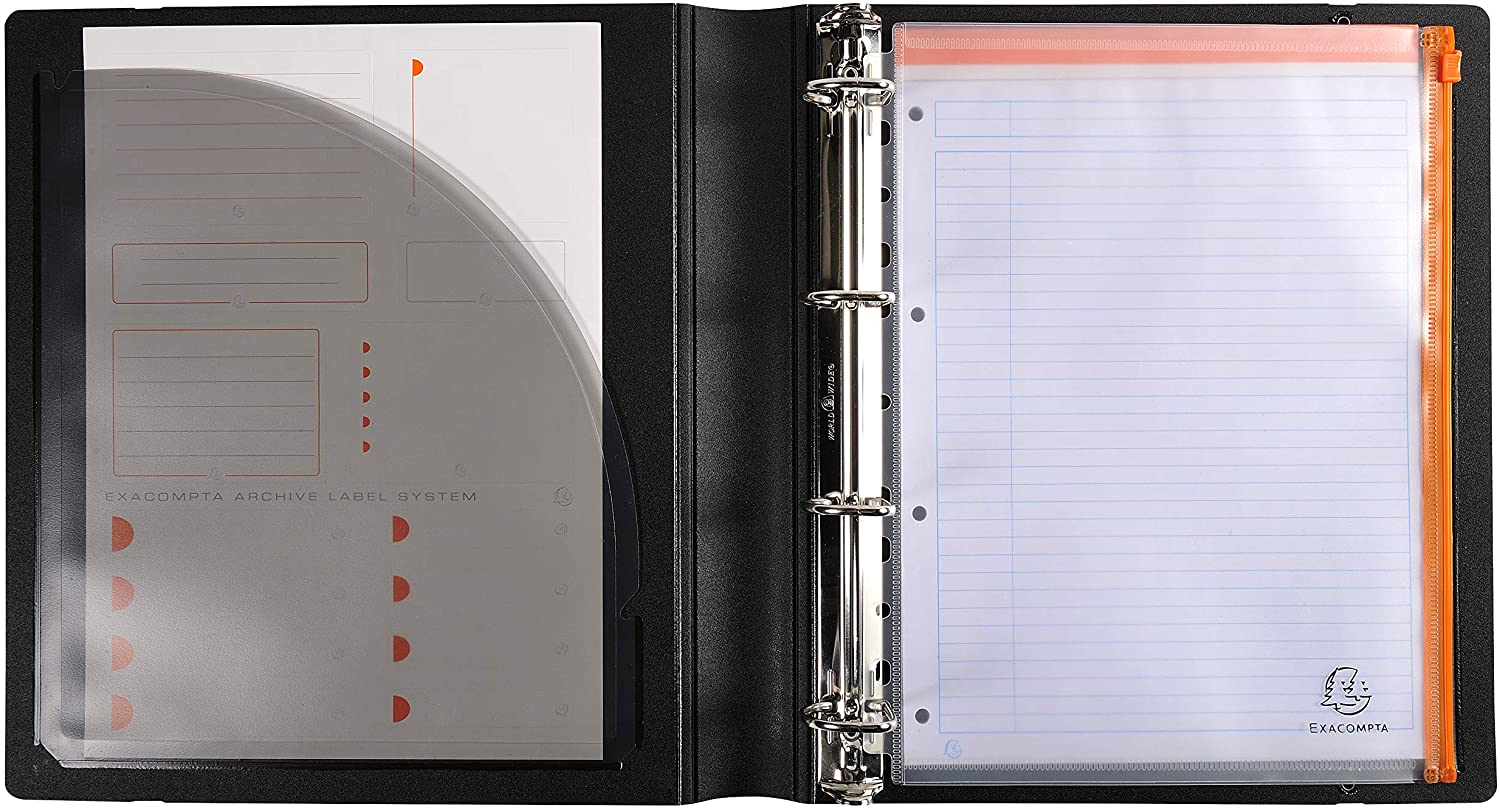 Exacompta, ref. 51234E, 1 Exabinder binder notepad and elastic closure, 4 D-rings of 30 mm, Spine 50 mm - Image 4