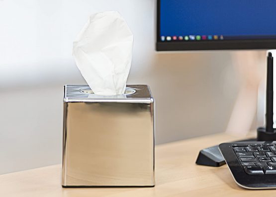 Box Tissue Dispenser | Square | Chrome Finish - Image 3