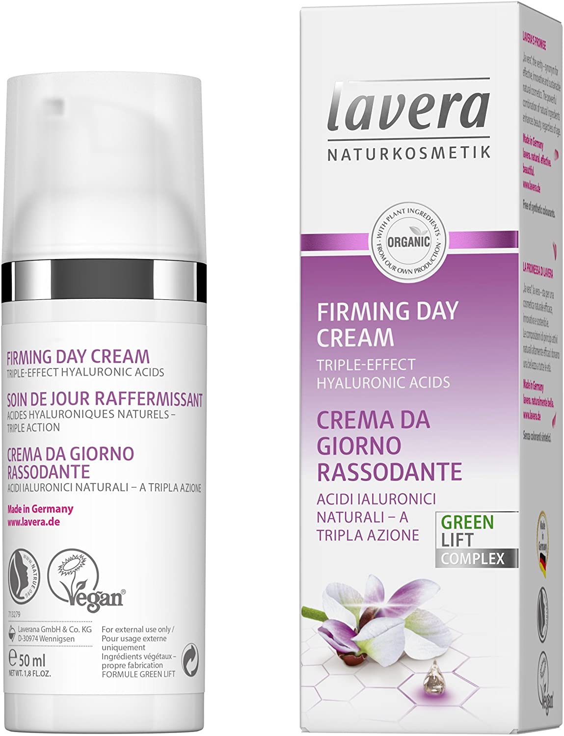 lavera Firming Day Cream Karanja ✔Anti-Age ✔ hyaluronic acid ✔ Moisturises & Reduces Wrinkles ✔ Vegan ✔ Organic Skin Care ✔ Natural & Innovative Cosmetics (50 ml)