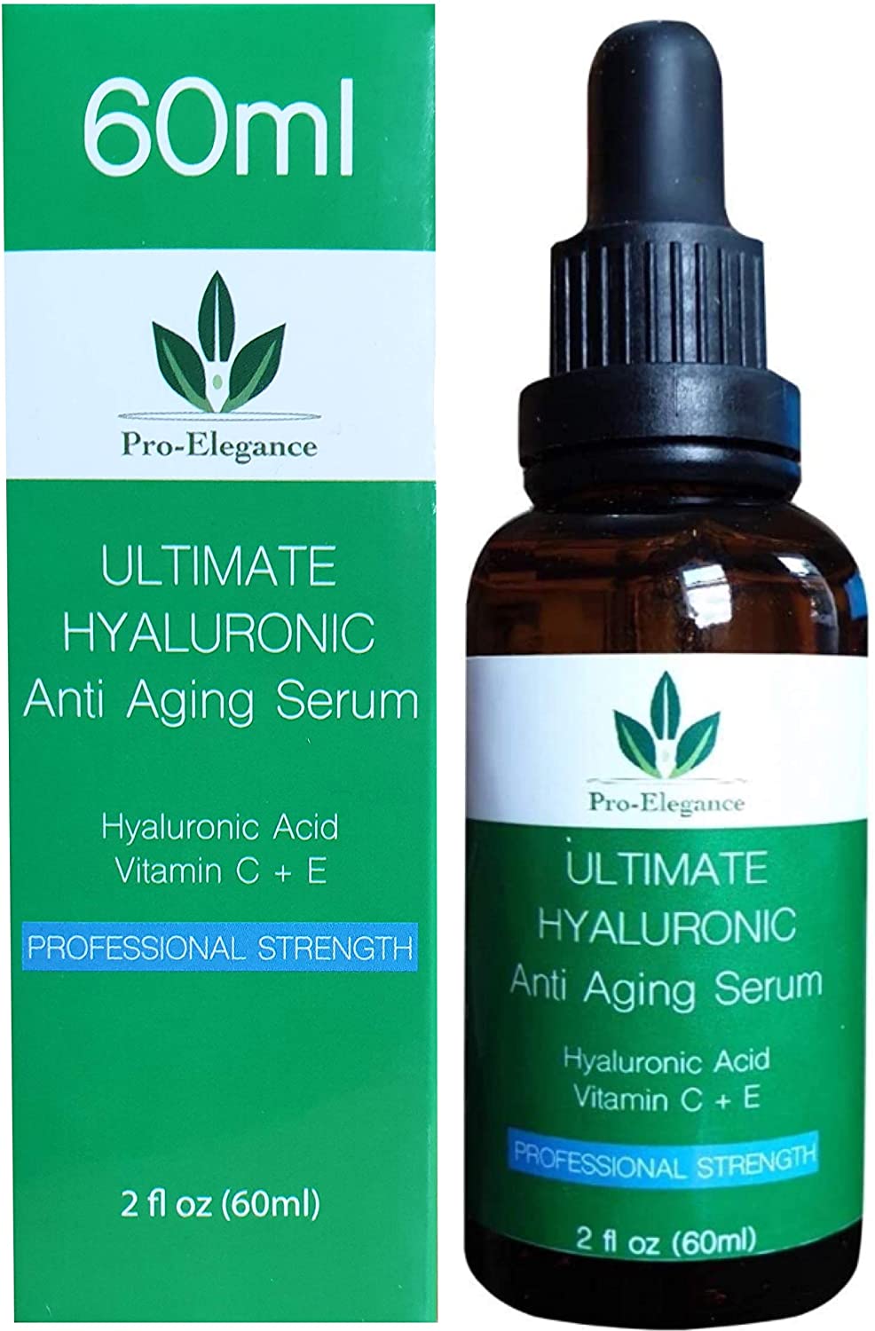 Hyaluronic Acid Serum for face 60ml Bottle Anti ageing & wrinkle Cruelty Free Best Pure Liposome Moisturiser with Vitamin C Green Tea Vitamin E & Organic Jojoba Oil