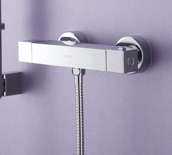 Bristan QD SHXSMFF C Quadrato Exposed Bar Shower with Riser Kit - Image 3