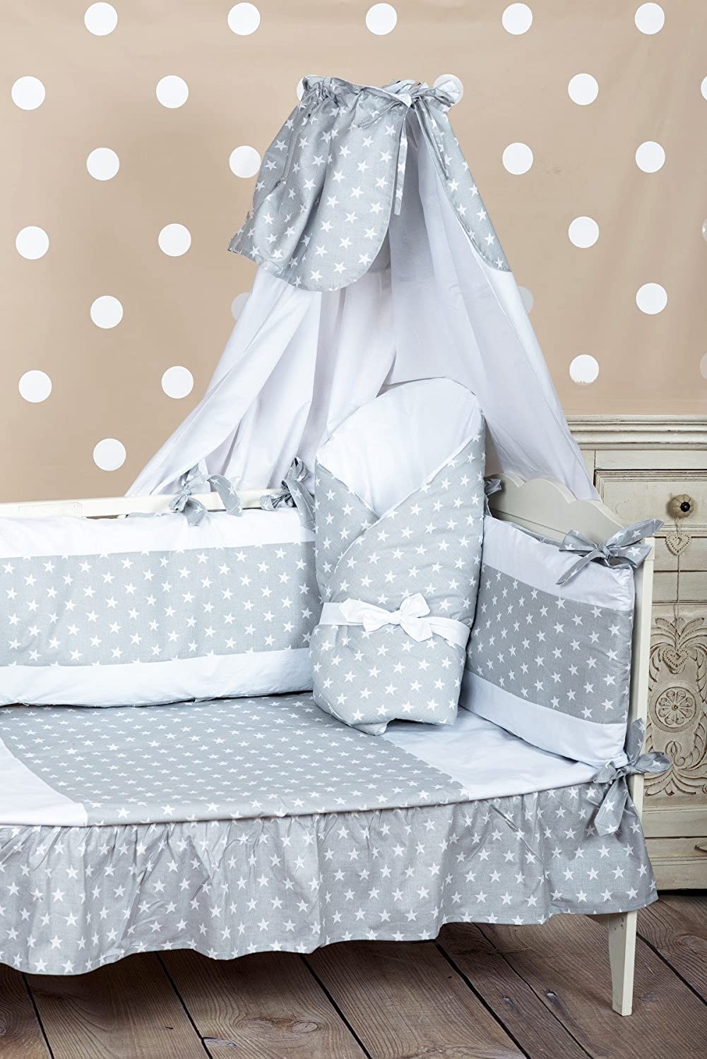 Vizaro, Baby duvet cover, pillowcase for LEDICANT 70 x 140 cm, 100% cotton, dim. 100 x 135 cm, 30 x 60 cm made in the EU - Image 3
