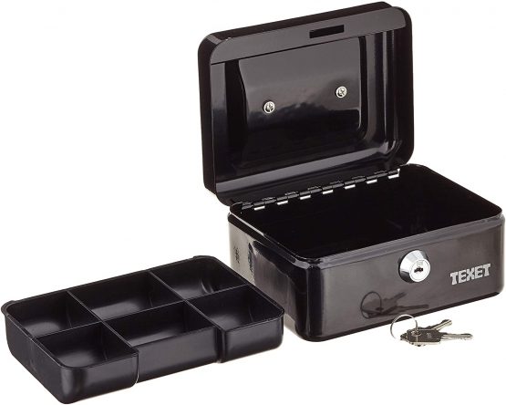 WEDO 145 121X Cash Box in Black Size 1 (15.2 x 11.5 x 8.0 cms) - Image 2