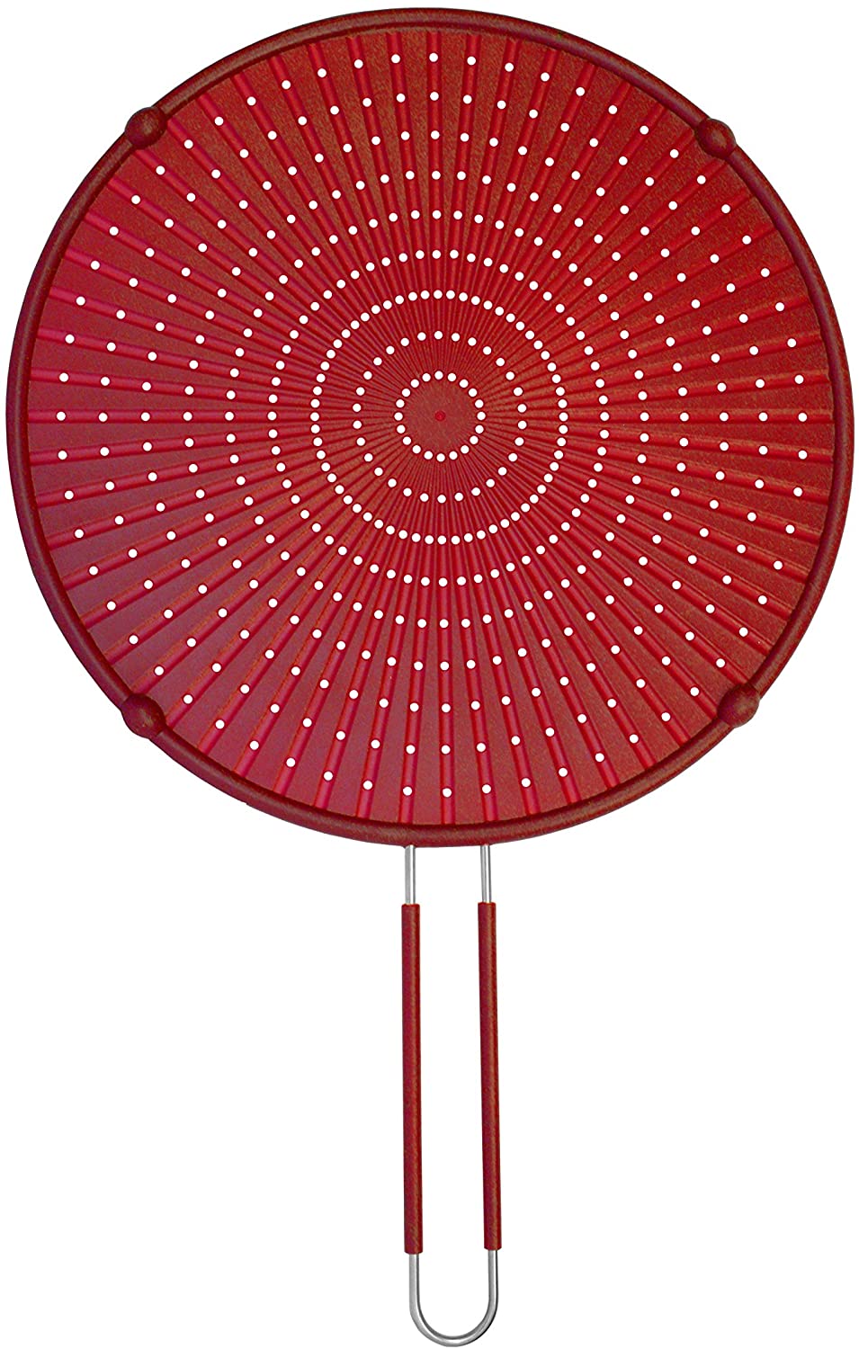 Cuisy TAPA SILICONA 32 CM, CMKC2001, Noir/Rouge/Vert/Transparent, 50 x 32 x 1,8 cm