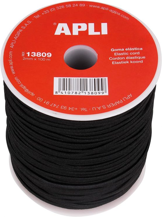 Apli 946041 - Elastic Rubber Bobbin 2mm x 100 m