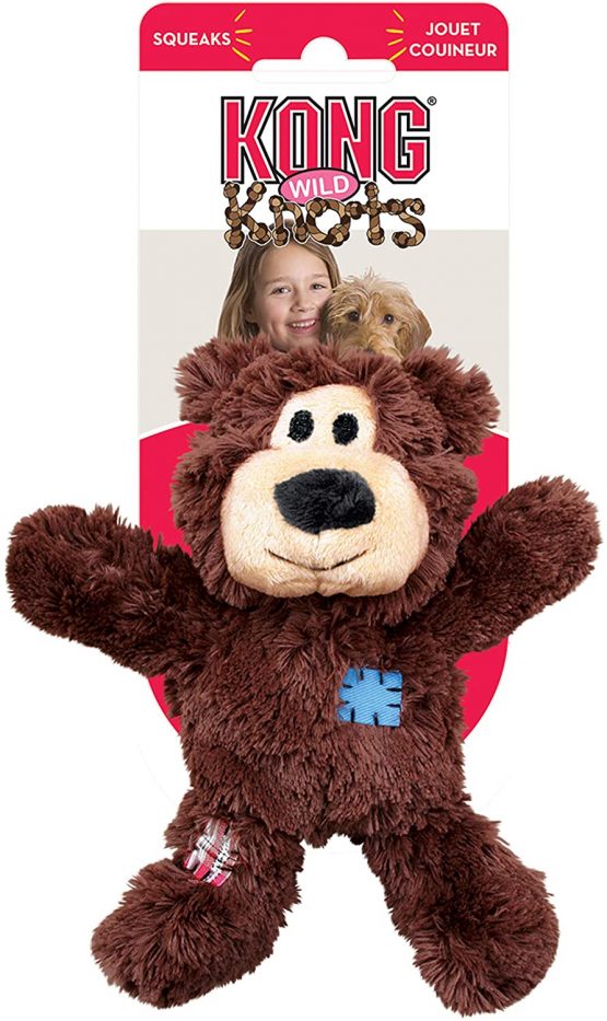 KONG - Wild Knots Bear - Internal Knotted Ropes and Minimal Stuffing for Less Mess (Assorted Colours) - For X-Small Dogs - Image 3