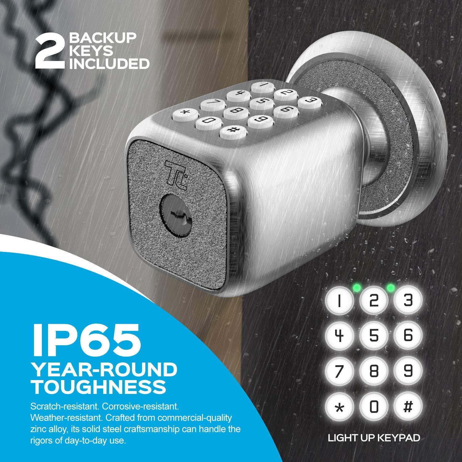 TURBOLOCK Smart keyless Door Lock Digital Code Lock – with Automatic ...