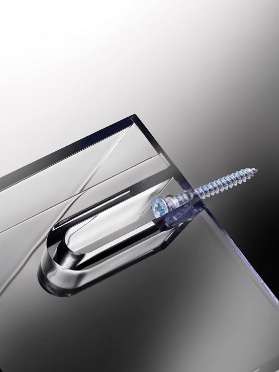 SIGEL LH135 Wall-Mounted Literature Holder, for A4, with 3 compartments, acrylic, clear, 2 pcs. - Image 4