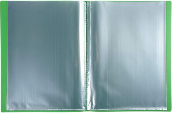 Exacompta Semi-rigid PP Display Book A4 80 Pockets Light Green - Image 2