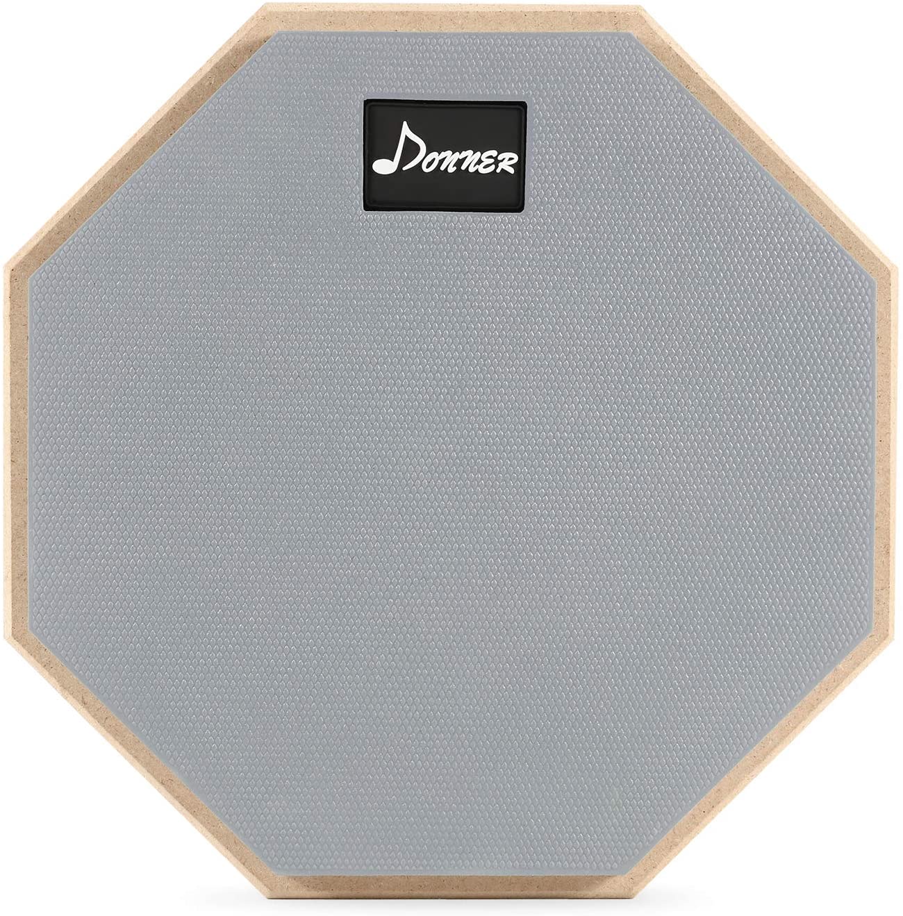 Donner 12 Inches Drum Practice Pad, 2Sided Silent Rubber Practice Pad