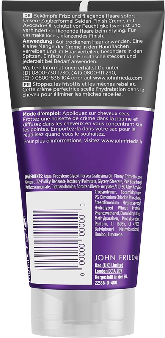 John Frieda Magic Formula Silk Finish Cream from the Frizz Ease Series - with Avocado Oil - 100 ml - Image 2