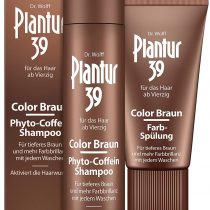 Plantur 39 Caffeine Shampoo and Conditioner Set for Brown Brunette Hair | Conceal Hairline Prevents and Reduces Hair Loss | Unique Formula Supports Hair Growth | 250ml Shampoo and 150ml Conditioner