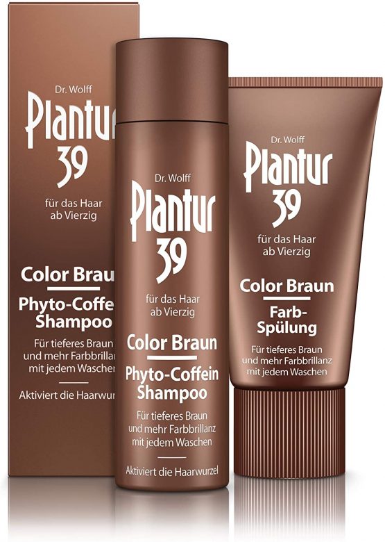 Plantur 39 Caffeine Shampoo and Conditioner Set for Brown Brunette Hair | Conceal Hairline Prevents and Reduces Hair Loss | Unique Formula Supports Hair Growth | 250ml Shampoo and 150ml Conditioner