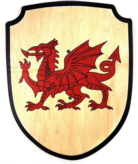 Nemesis Now Welsh Shield Toy 35cm Red