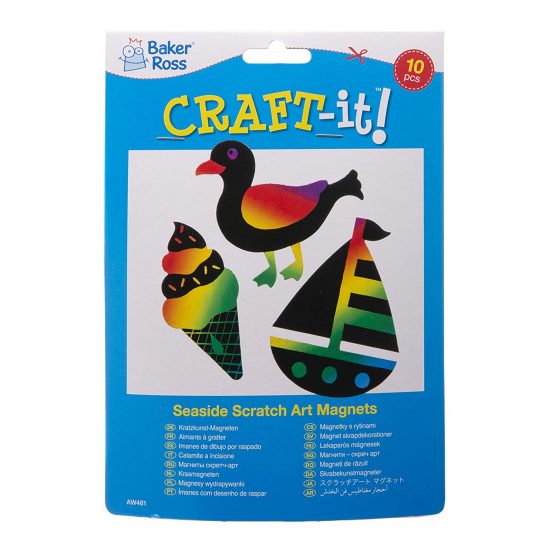 Seaside Scratch Art Magnets (Pack of 10) - Image 3