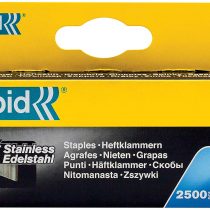 Rapid High Performance Staples, Stainless Steel, No.13, Leg Length 8 mm , 11835626 - 2500 Pieces