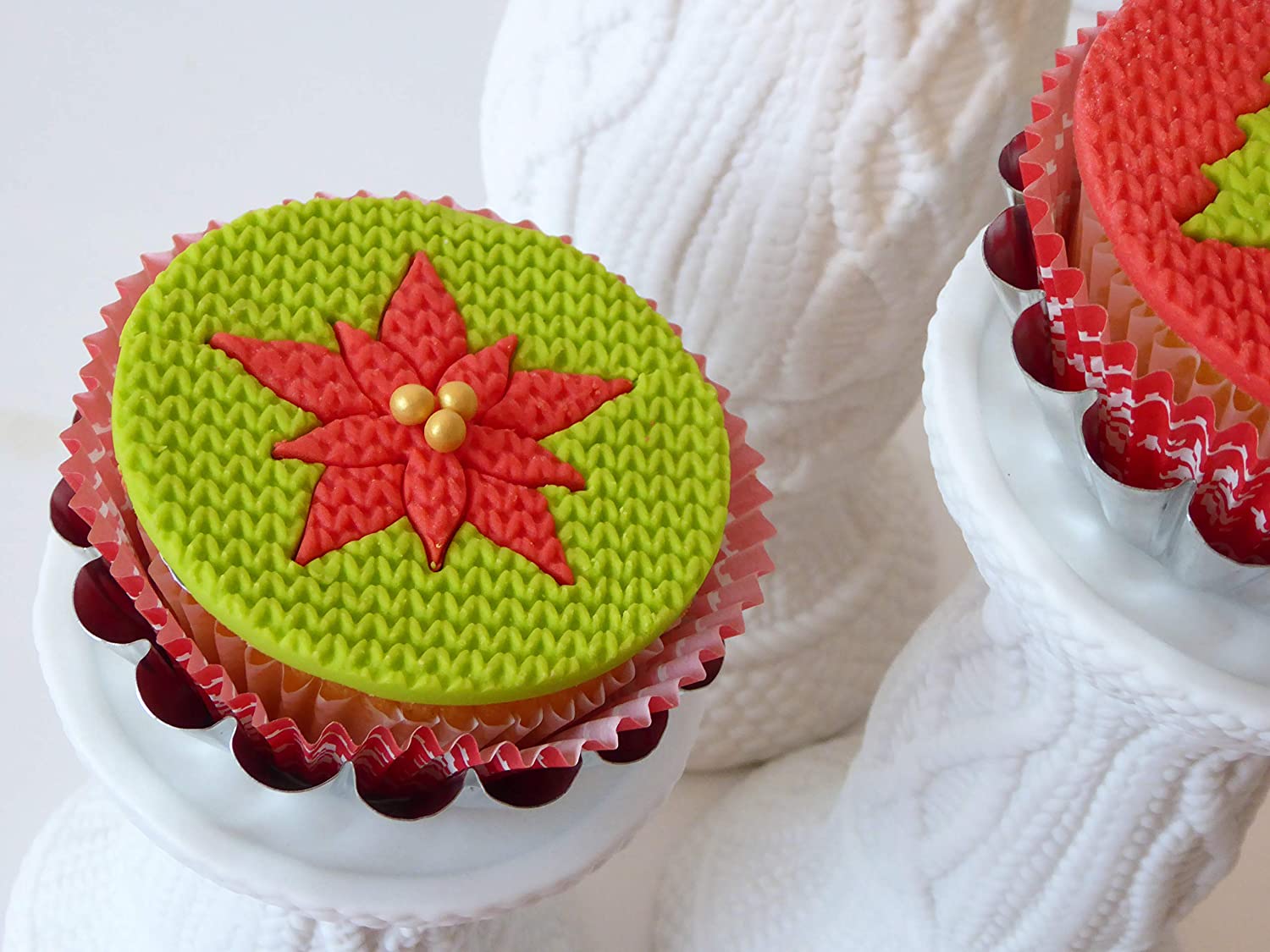Knitting Design Mat Silicone Mould for Cake Decorating Crafts, Cupcakes, Sugarcraft, Candies, Card Making and Clay - Image 3