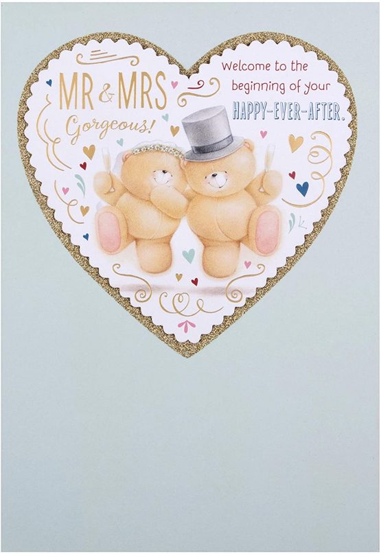 Forever Friends Wedding Congratulations Card from Hallmark - Large Letter Size