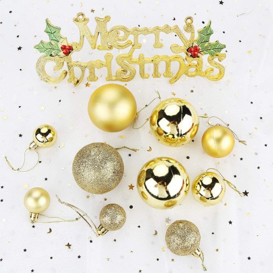Aitsite Christmas Baubles 4 CM Xmas Tree Hanging Christmas Balls Decoration Ornamentsl Home Festival Decors - Image 3