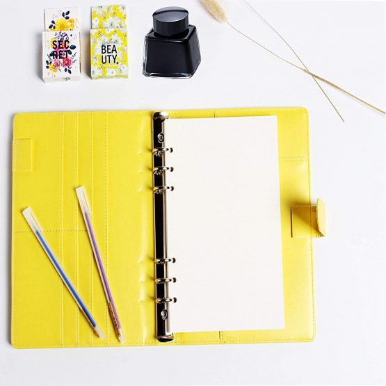 ZKSM Planner Refill Paper 5mm Squared Ruled Inserts Paper with A5 6 Holes 135 Sheets/270 Pages Binder Grid Notepaper for Filofax Bullet Journals Diary, 8.26x5.59 Inch (DOTTED) - Image 4