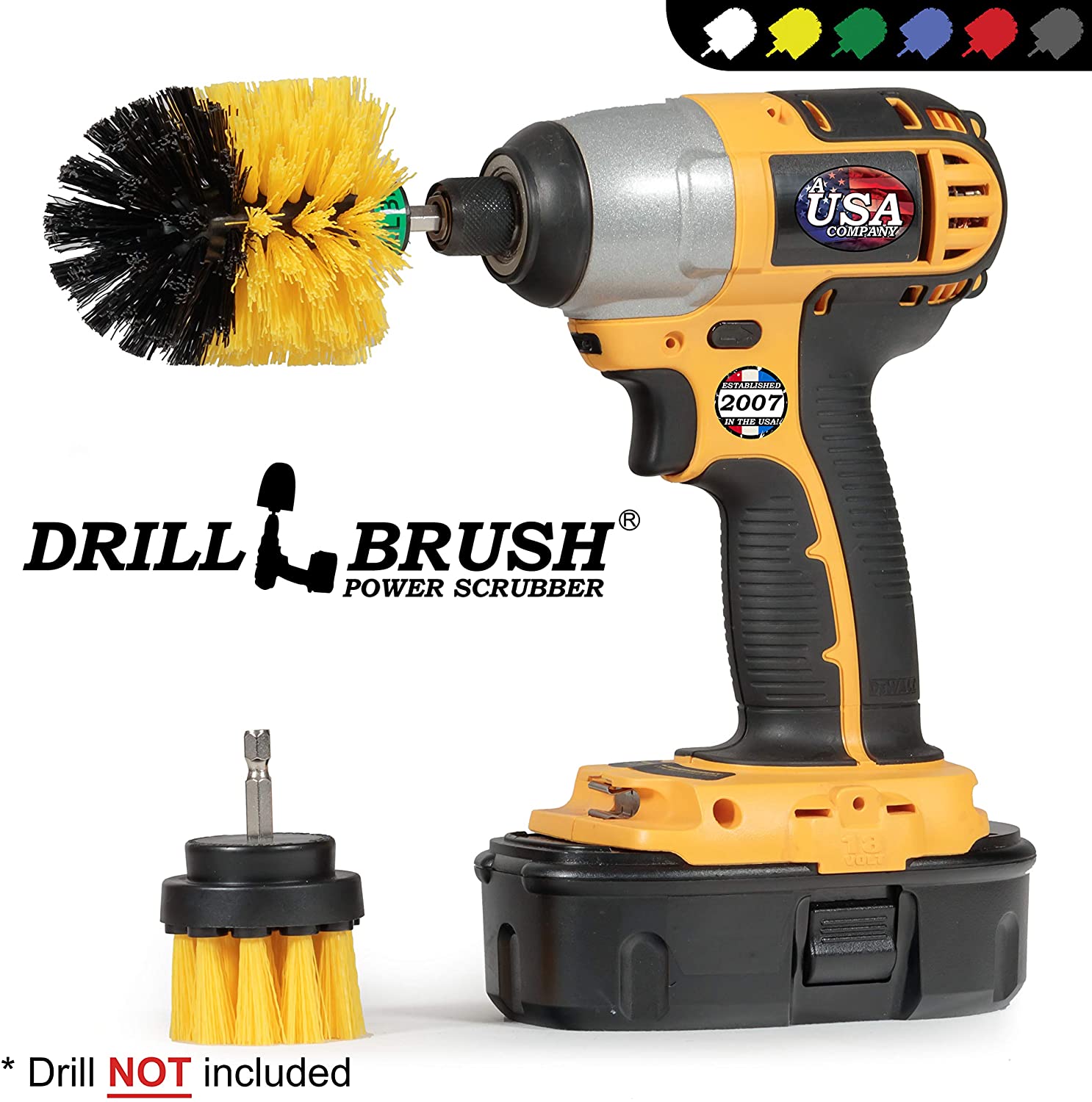 Bathroom, Bathroom Accessories, Cleaning Supplies, Drill Brush, Carpet Cleaner, Scrub Brush, Shower Cleaner, Shower Door - Image 4