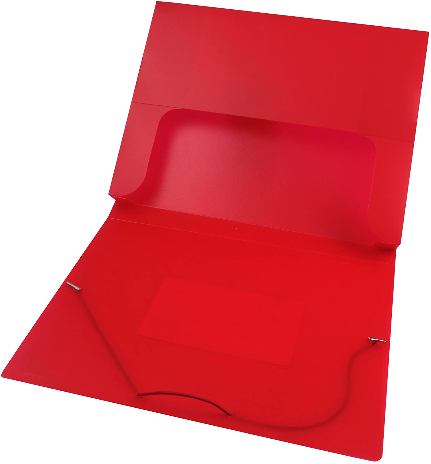 Q Connect Elasticated Box File - Red