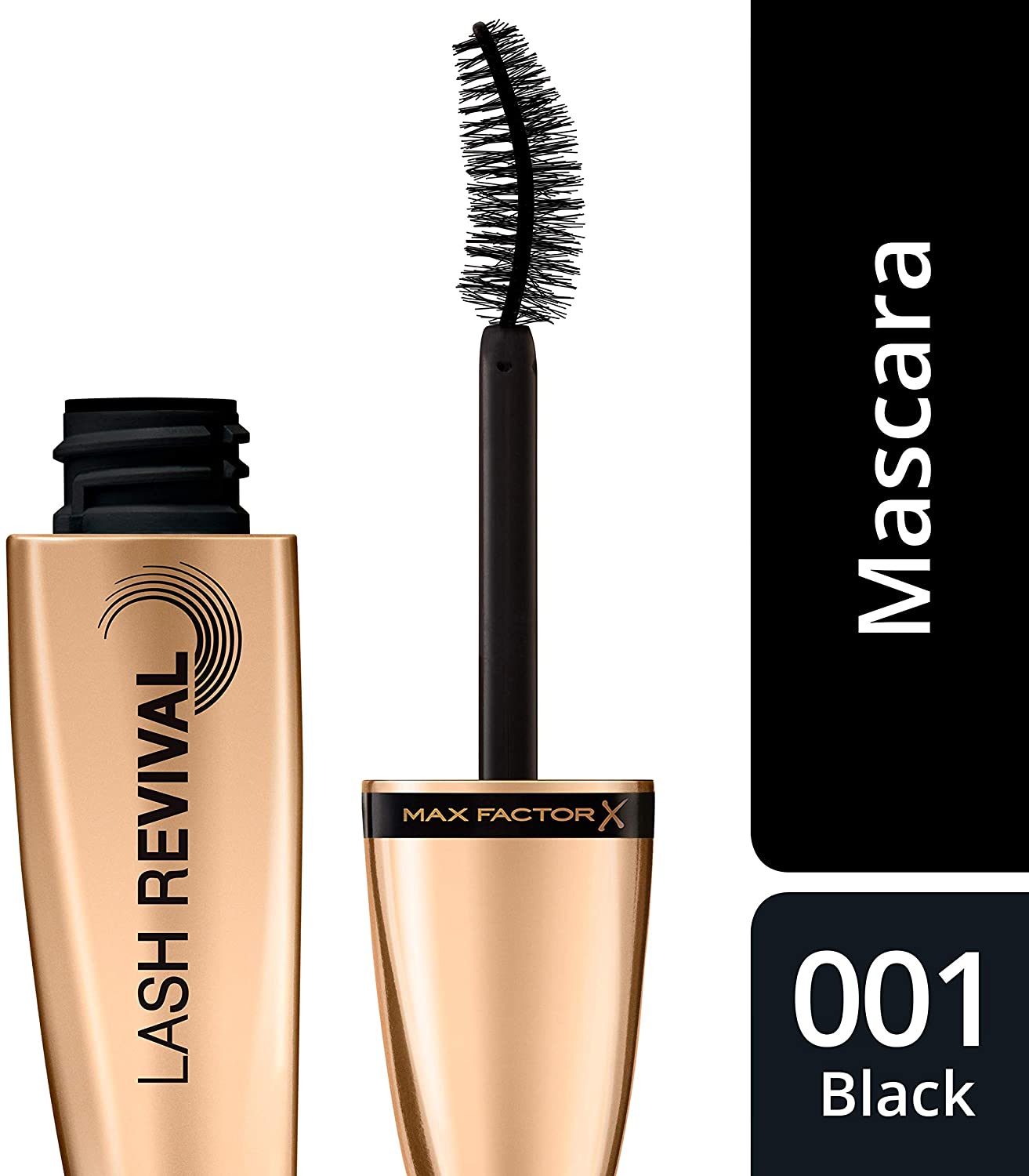 Max Factor Lash Revival Strengthening Mascara with Bamboo Extract Shade Black 001, 11.5 ml (Pack of 1) - Image 3