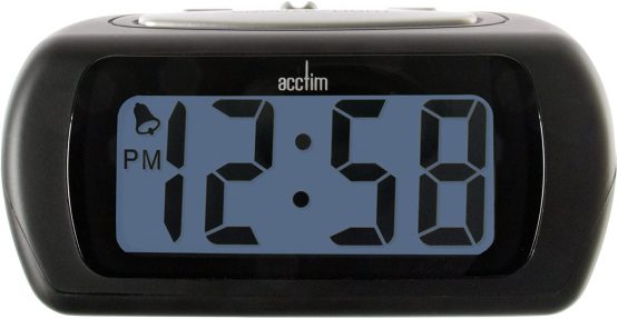 Acctim 12343 Auric Alarm Clock, Black, one size, See description, MEDIUM - Image 4