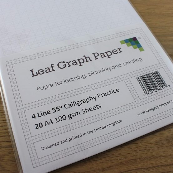 Calligraphy Practice Paper, 4 Line Style 100gsm, A4 Loose-Leaf 20 Sheet Pack - Image 3