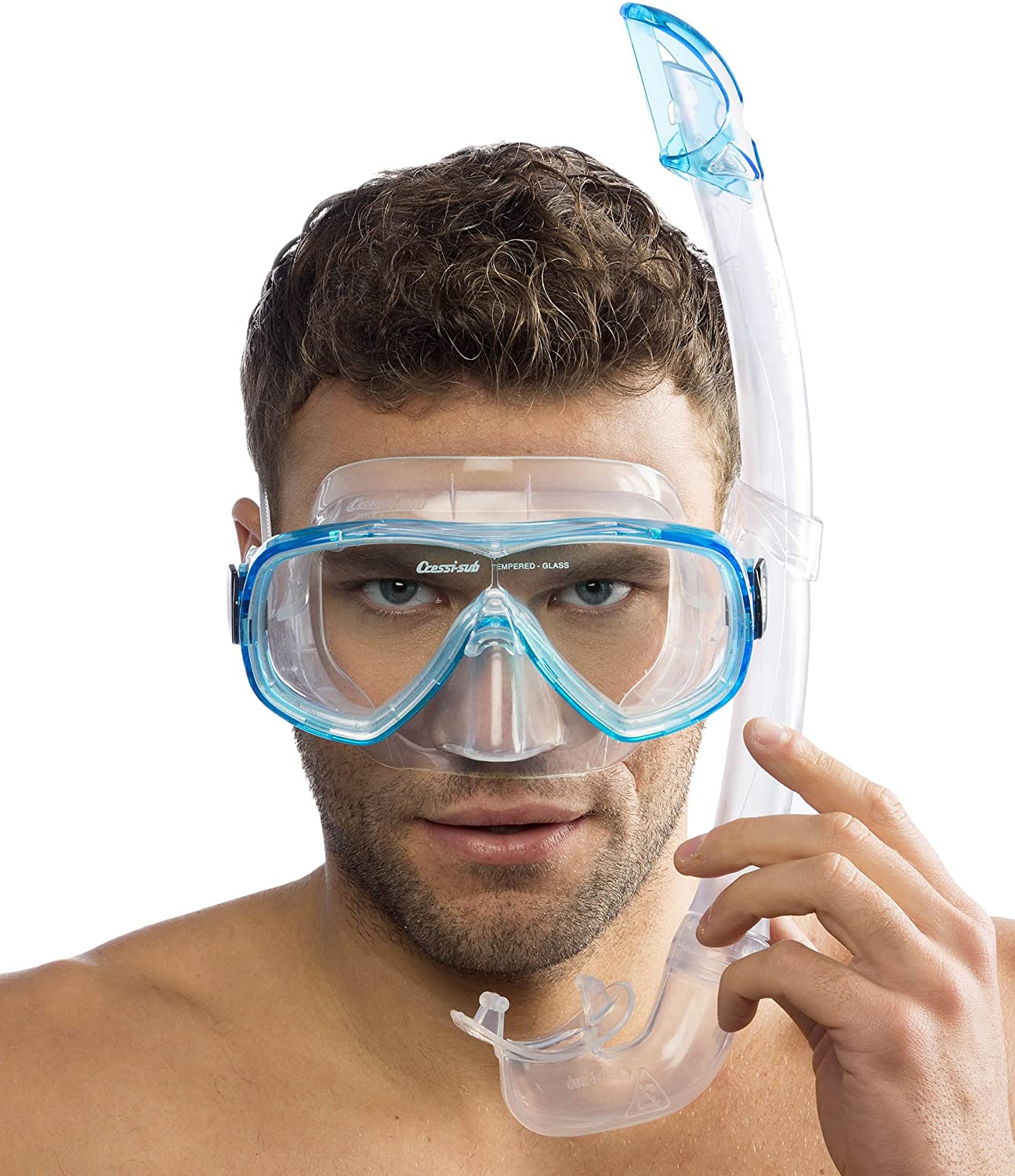Cressi Mask & Snorkel Set for Adults, Quick-Adjust Buckles & Easy-Fit Snorkel Mask, Scuba-Diving Equipment for Open Water - Image 3