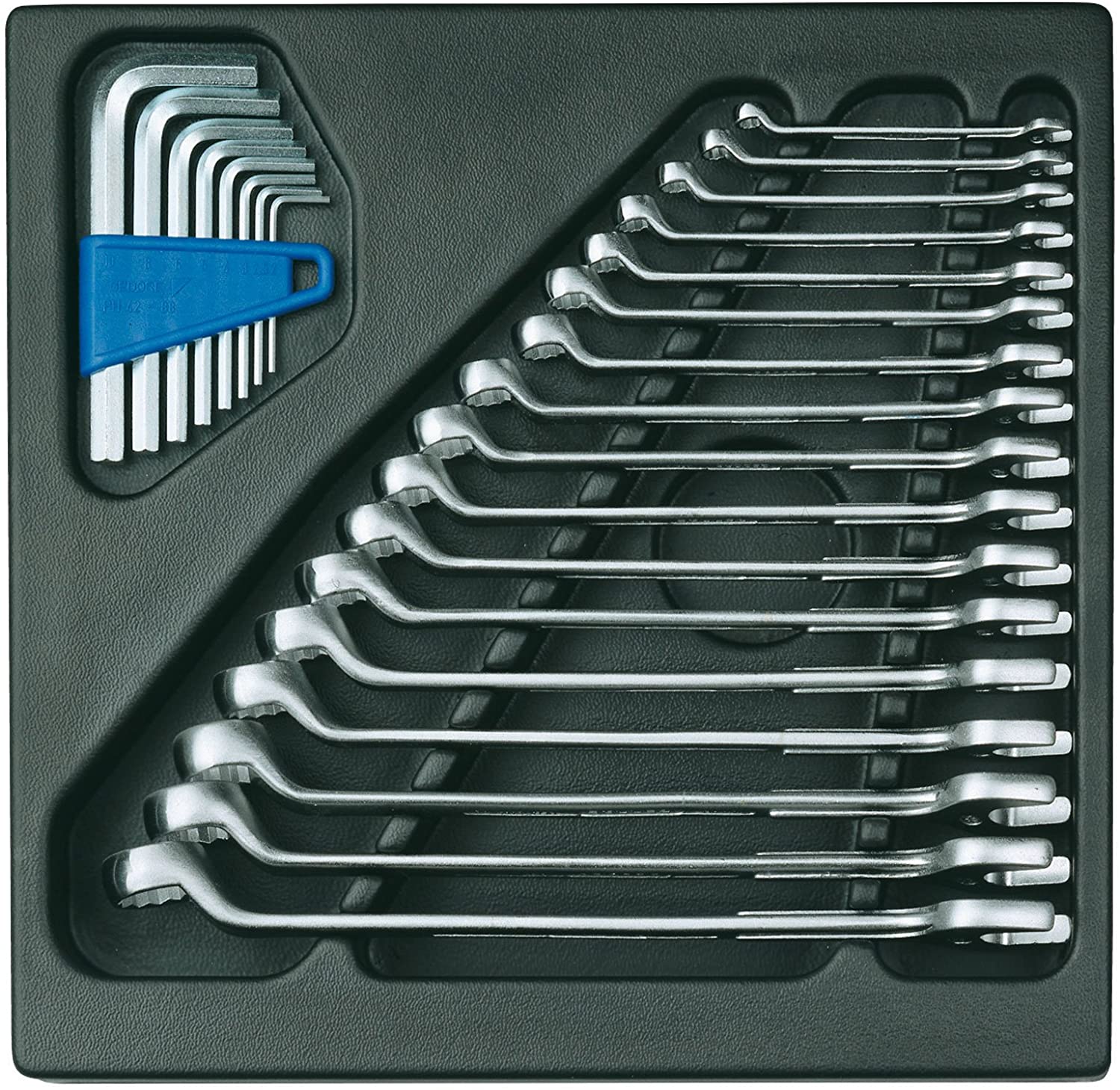 GEDORE 1500 ES-1 B Combination Spanner Set, Chrome