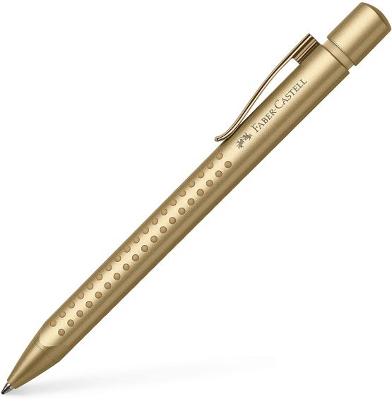 Faber-Castell Grip Edition Fountain Pen and Ballpoint Pen Set - Gold - Image 4
