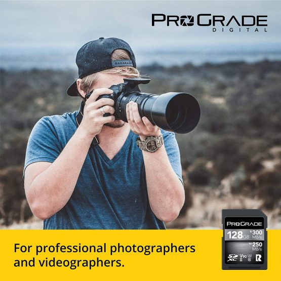 SD UHS-II 128GB Card V90 –Up to 250MB/s Write Speed and 300 MB/s Read Speed | For Professional Vloggers, Filmmakers, Photographers & Content Curators – By Prograde Digital - Image 4
