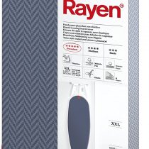 Rayen | Universal ironing board cover | Premium range | Padded and easy-to-fit ironing cover | EasyClip system | 4 layers: Foam, Fleece, 100% Cotton and Titanium fabric | Elastic