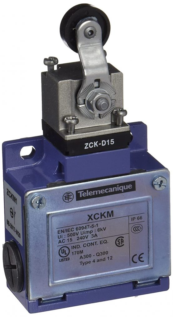 Telemecanique Sensor OsiSense XC Standard limit switch XCKM - thermoplastic roller lever - 1NC+1NO - snap action - Pg11, XCKM115