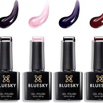 Bluesky Gel Nail Polishes, Lucky Set 18, 6 x 10ml, Black, Purple, Pink (Requires Curing Under LED/UV Nail Lamp)