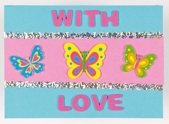 Baker Ross EF805 Butterfly (Pack of 102), Backyard Themed Puffy Scrapbook Stickers in Fun Foam Shapes, Assorted - Image 4